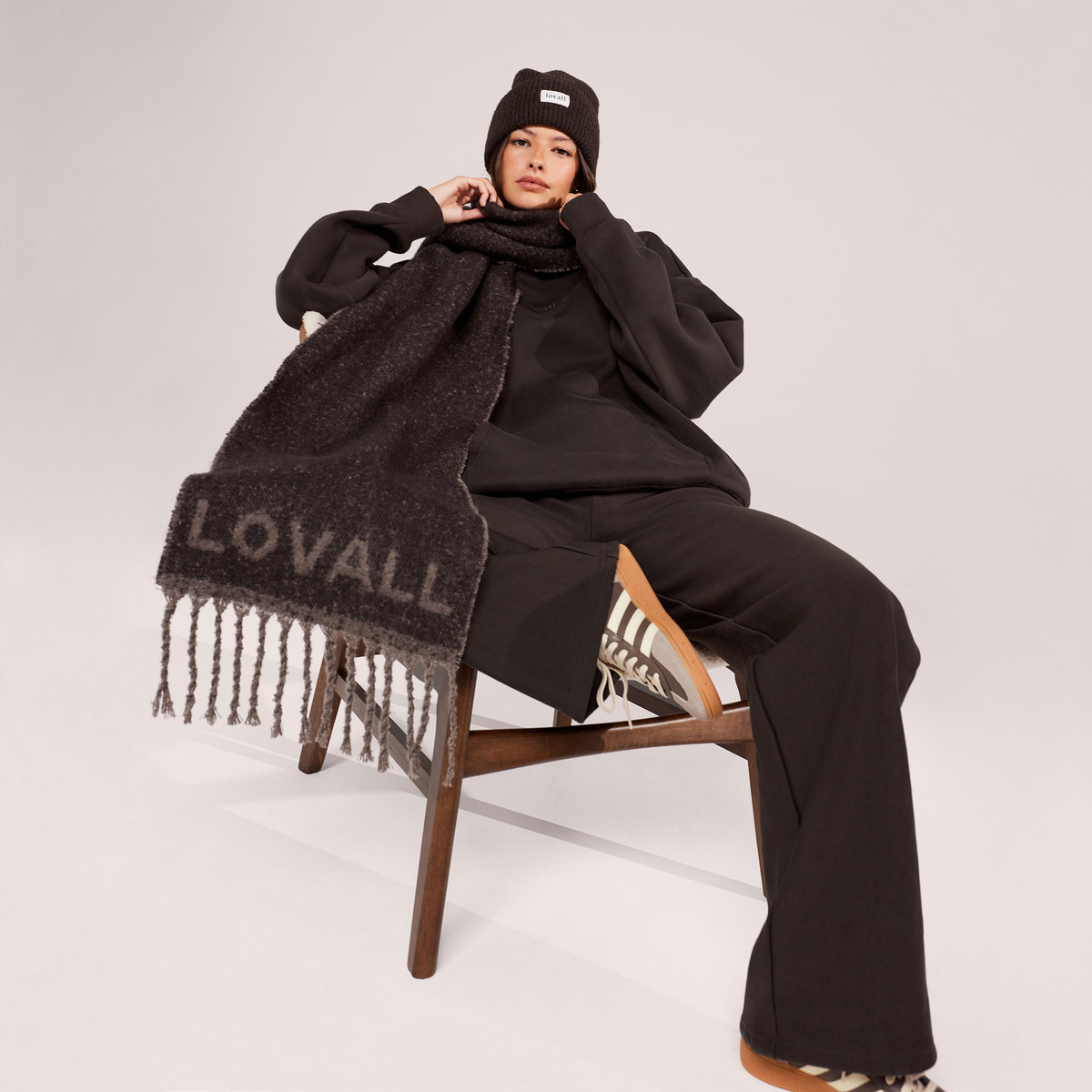 Winterhose mit weitem Bein – Black Coffee