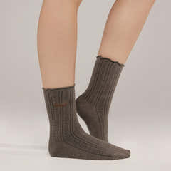Pointelle-Socken im 2er-Pack – Espresso/Mokka