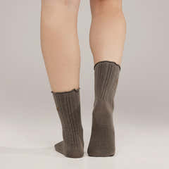 Pointelle-Socken im 2er-Pack – Espresso/Mokka
