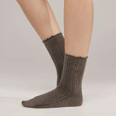 Pointelle-Socken im 2er-Pack – Espresso/Mokka