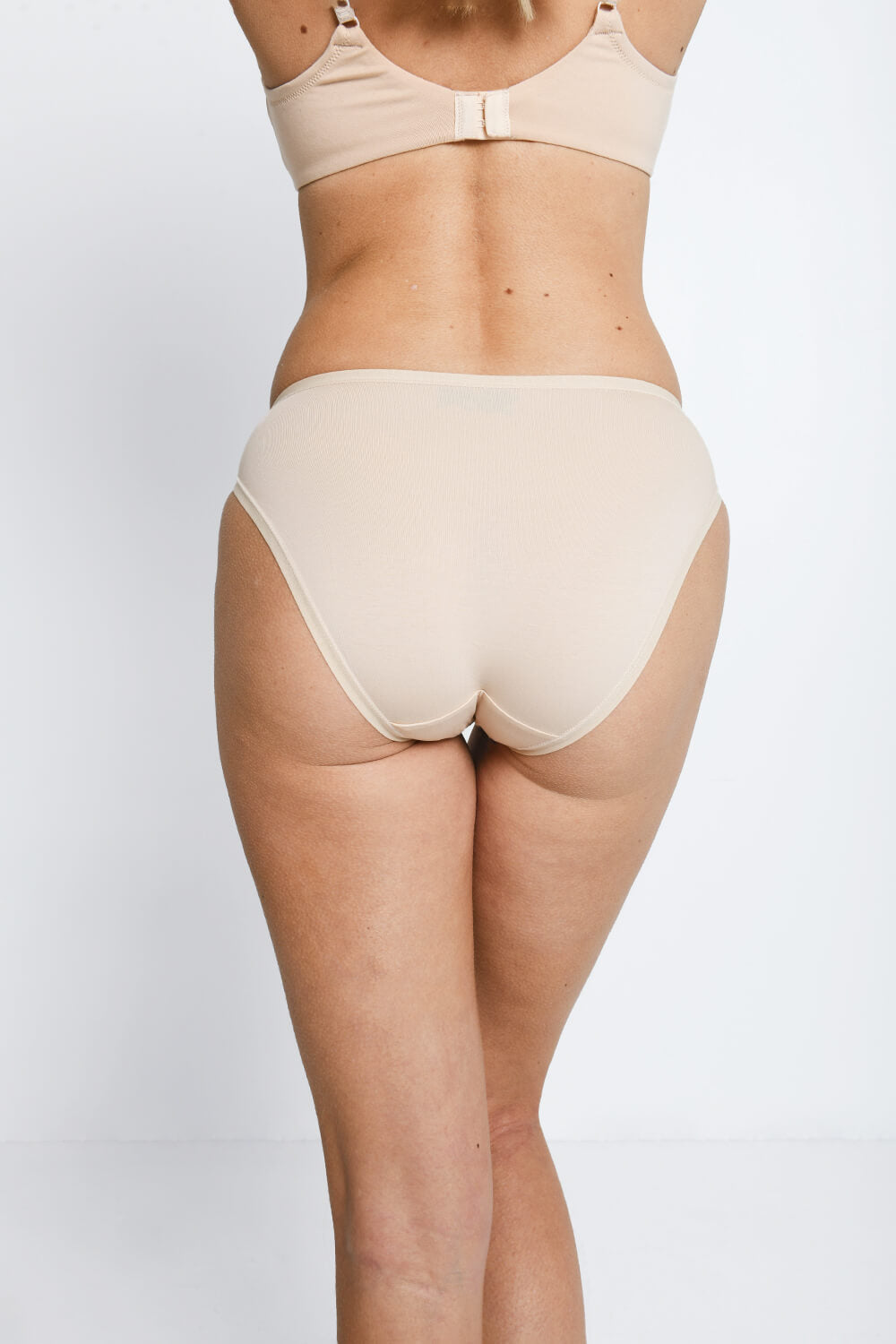 Baumwolle Hoch Hose Unterhose 3-Er Pack - Schwarze