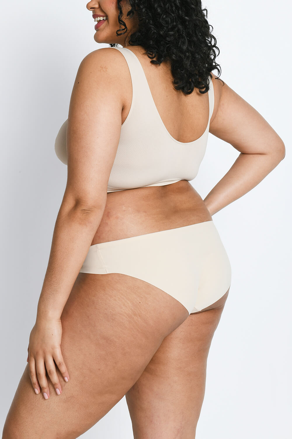 Kurve Nahtlose Brasilianische  Unterhose 3-Er Pack - Black