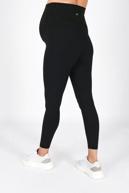 Maternity Revitalise 7/8 Leggings - Midnight Black