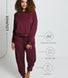 Luxus Lounge Jogginghose - Dark Cherry