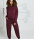 Luxus Lounge Sweatshirt - Dark Cherry