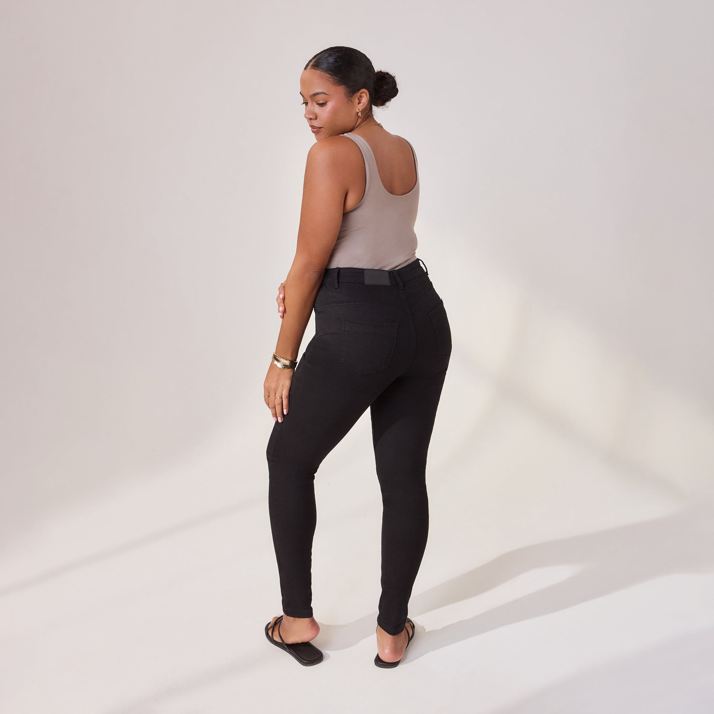 Lift & Shape Jeans - Schwarze