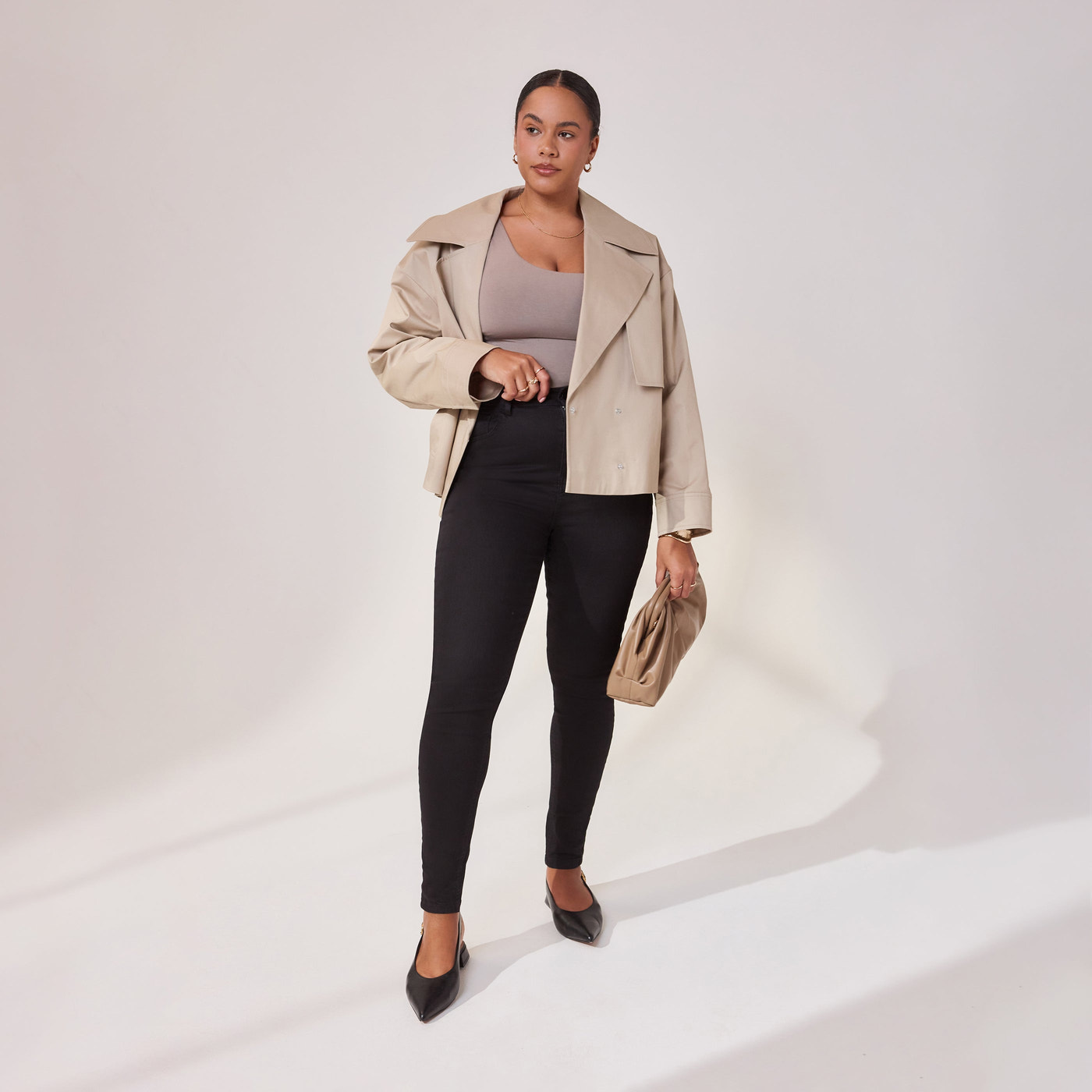 Lift & Shape Jeans - Schwarze