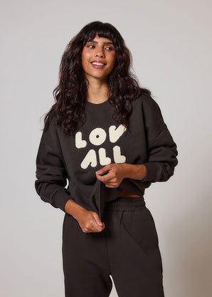 ALL SZN Übergröße Bio-Sweatshirt Style 1 - Black Coffee