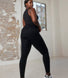 Revitalise High Waisted Leggings Curvy- Midnight Black