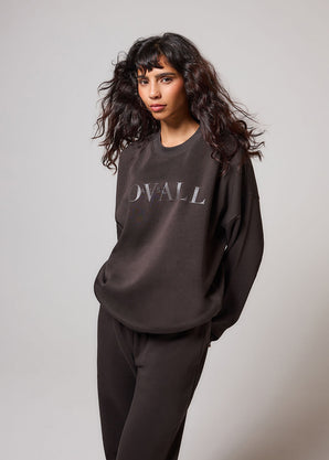 ALL SZN Übergröße Bio-Sweatshirt Style 4 - Black Coffee