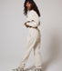 ALL SZN Bio-Jogger mit Bündchen Curvy - Ecru