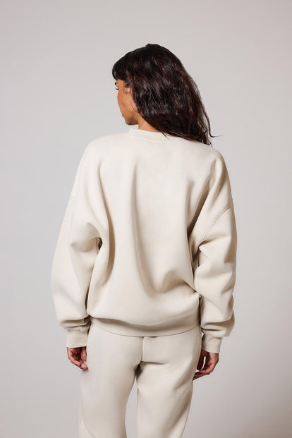 ALL SZN Übergröße Bio-Sweatshirt Style 3 - Ecru