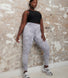 Revitalise High Waisted Leggings Curvy - Sky Grey Tie Dye