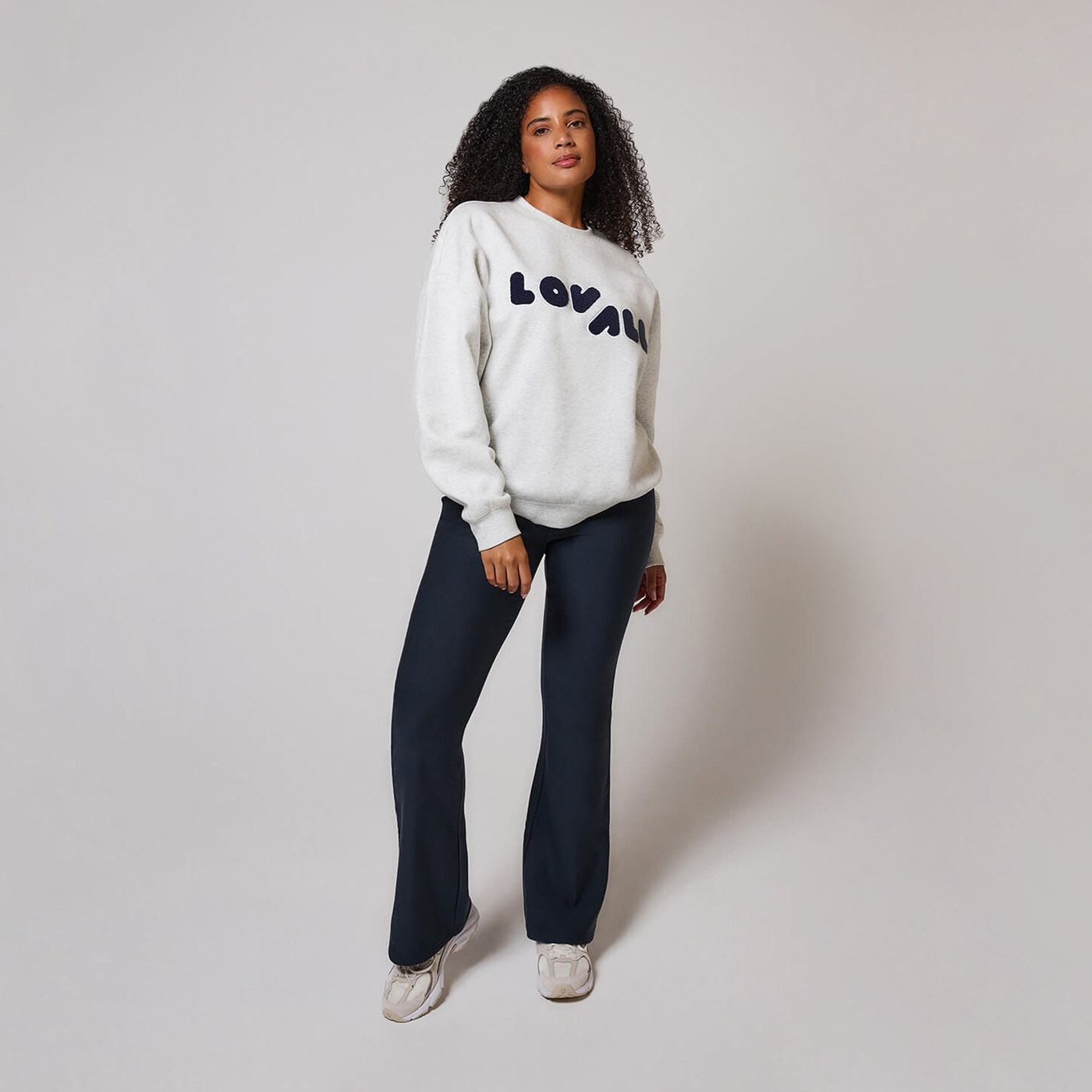 ALL SZN Übergröße Bio-Sweatshirt Style 2 - Hellgrau meliert