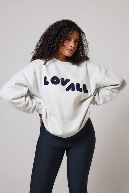 ALL SZN Übergröße Bio-Sweatshirt Curvy Style 2 - Light Grey Marl