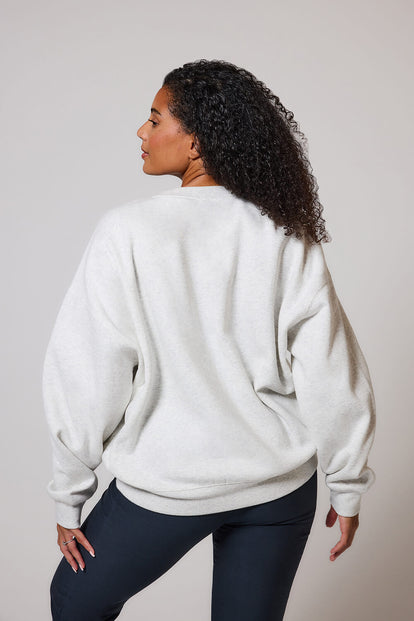 ALL SZN Übergröße Bio-Sweatshirt Curvy Style 2 - Light Grey Marl