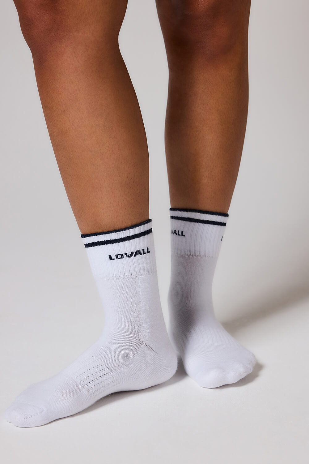Gerippte Sport Socke - Navy Blau