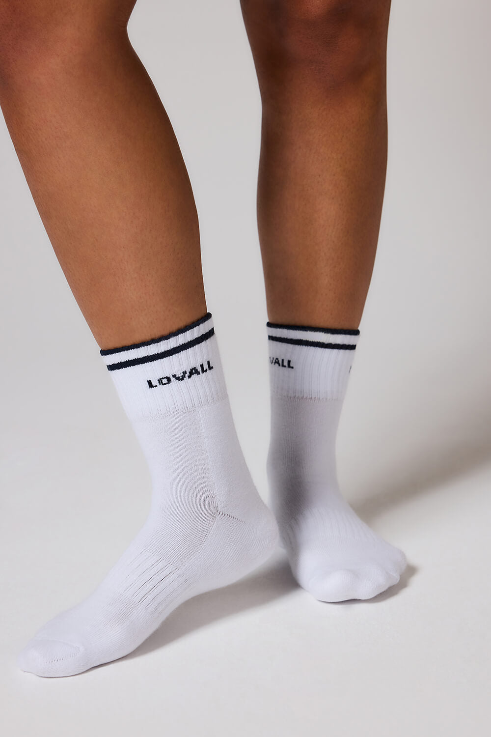 Gerippte Sport Socke - Navy Blau