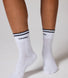 Gerippte Sport Socke - Navy Blau