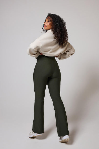 Schlaghose Leggings Winter Curvy - Deep Olive