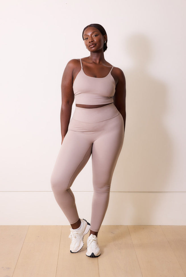 24/7 Revitalise High Waisted Leggings Curvy - Clay