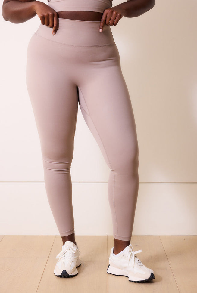 24/7 Revitalise High Waisted Leggings Curvy - Clay