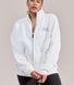 ALL SZN Organic Funnel Neck Zip Through - Off White