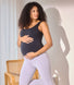 Maternity Lightweight Flare Leggings - Light Grey Marl