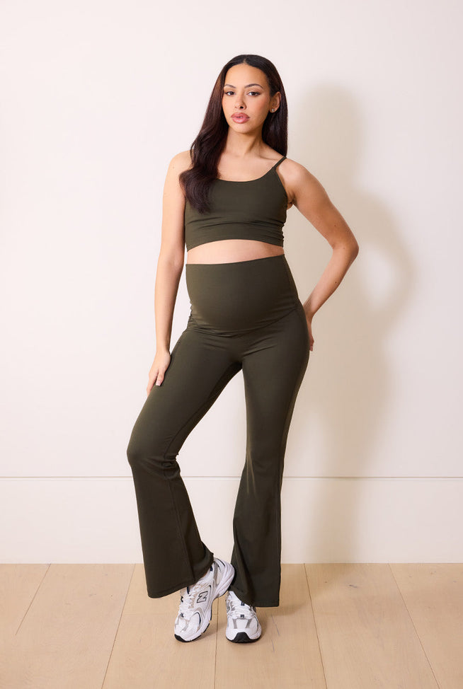 24/7 Revitalise Schlaghose Umstandsleggings - Deep Olive