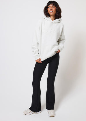 Schwergewicht Übergrößes Hoodie Curvy - Light Grey Marl
