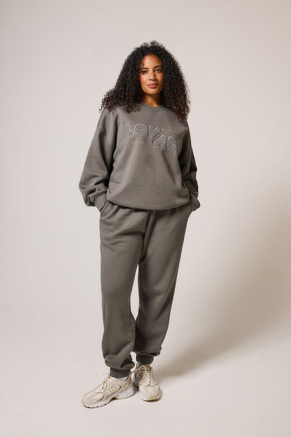 ALL SZN Bio-Jogger mit Bündchen Curvy- Slate Green