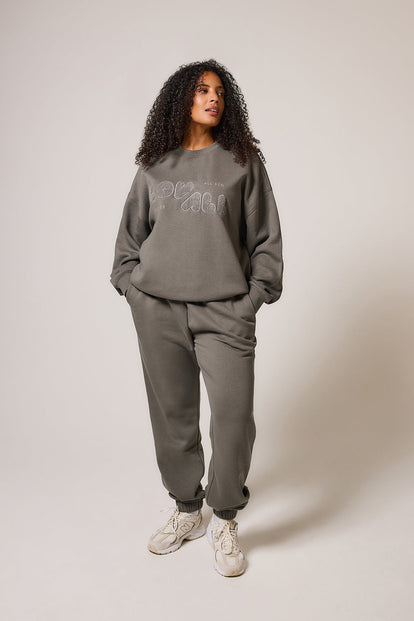 ALL SZN Übergröße Bio-Sweatshirt Curvy Style 2 - Slate Green