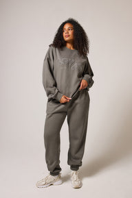 ALL SZN Bio-Jogger mit Bündchen Curvy- Slate Green