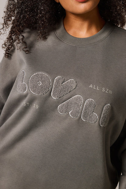 ALL SZN Übergröße Bio-Sweatshirt Style 2 - Slate Green