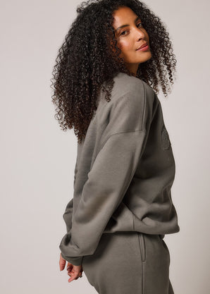 ALL SZN Übergröße Bio-Sweatshirt Style 2 - Slate Green