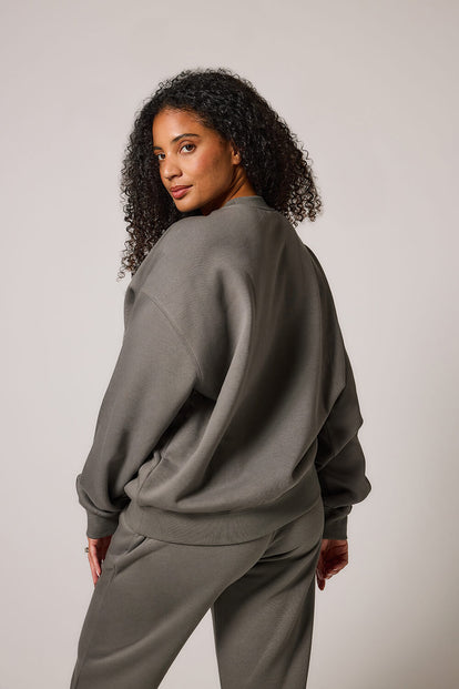 ALL SZN Übergröße Bio-Sweatshirt Curvy Style 2 - Slate Green