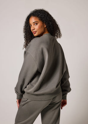 ALL SZN Übergröße Bio-Sweatshirt Style 2 - Slate Green