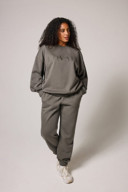 ALL SZN Übergröße Bio-Sweatshirt Curvy Style 4 - Slate Green