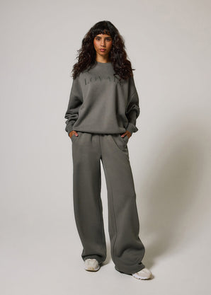 ALL SZN Bio-Jogger mit weitem Bein Curvy - Slate Green