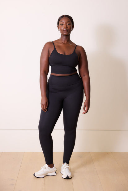 24/7 Revitalise High Waisted Leggings Curvy - Midnight Black