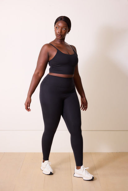 24/7 Revitalise High Waisted Leggings Curvy - Midnight Black