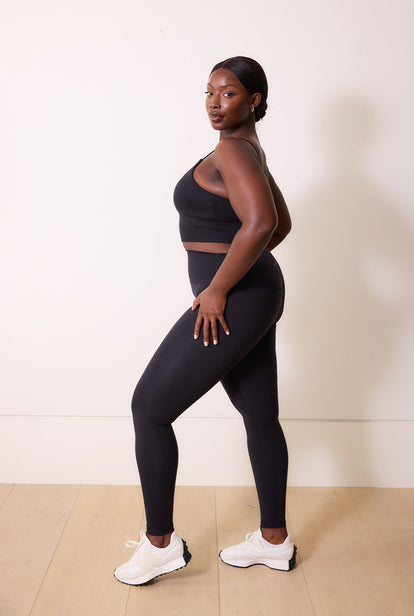 24/7 Revitalise High Waisted Leggings Curvy - Midnight Black