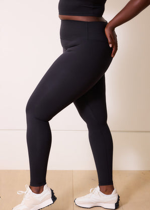 24/7 Revitalise High Waisted Leggings Curvy - Midnight Black
