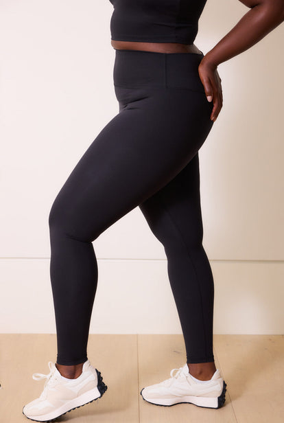 24/7 Revitalise High Waisted Leggings Curvy - Midnight Black