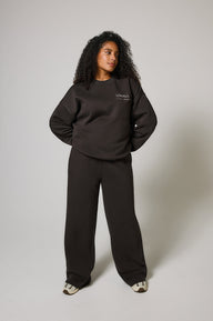 ALL SZN Bio-Jogger mit weitem Bein Curvy - Black Coffee
