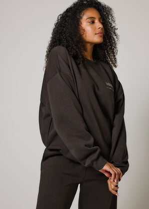 ALL SZN Übergröße Bio-Sweatshirt Curvy Style 3 - Black Coffee