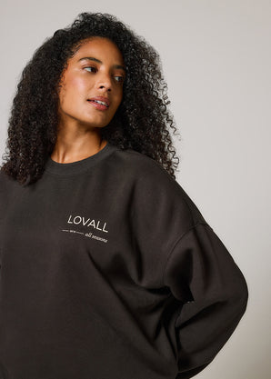 ALL SZN Übergröße Bio-Sweatshirt Curvy Style 3 - Black Coffee