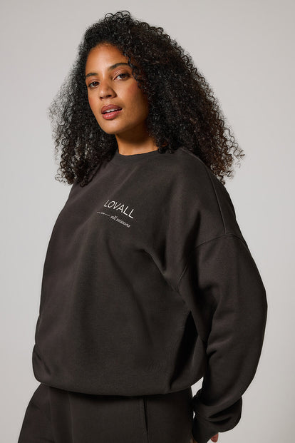 ALL SZN Übergröße Bio-Sweatshirt Style 3 - Black Coffee