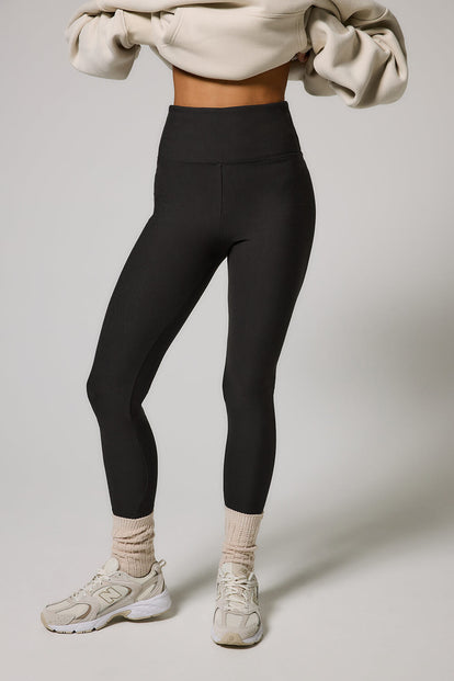 Winter Everyday High Waisted Leggings - Black Coffee