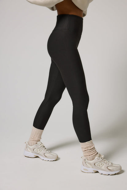 Everyday Winter High Waisted Leggings Curvy - Black Coffee